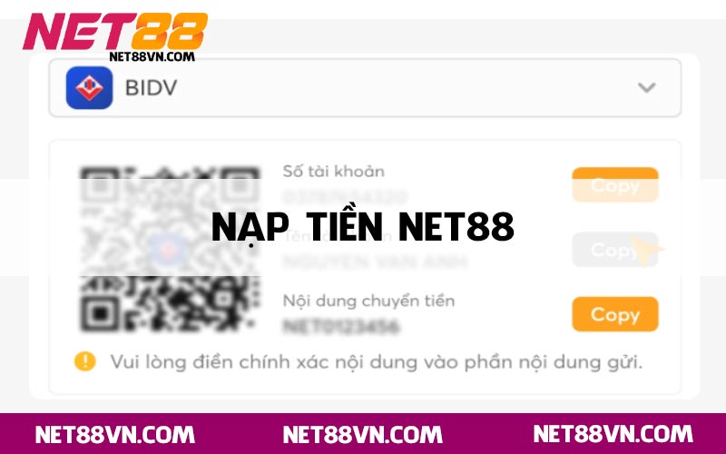 Nạp tiền Net88